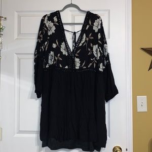 Adorable black and floral dress